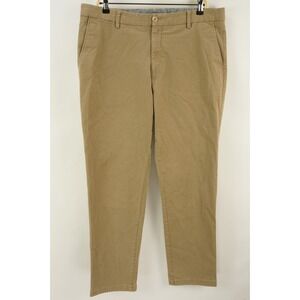 Brunotelli Italy Mansfield Mens 38 x 30 Relaxed Fit Tan Cotton Twill Chino Pants